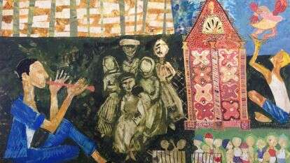 חנן מזל, הנפת הדורות 2018. מתוך התערוכה "מולדת יחפה" בגלריית "קול האות" בחוצות היוצר, ירושלים חנן מזל, הנפת הדורות 2018. מתוך התערוכה "מולדת יחפה" בגלריית "קול האות" בחוצות היוצר, ירושלים