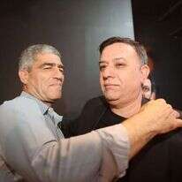 גבאי ורוסו אחרי פרסום מדגמי הבחירות לכנסת ה-21. | יהושע יוסף