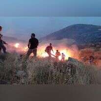 שריפה בגבעות איתמר. | תושבי גבעות איתמר