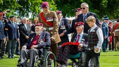 ותיקי הפלישה לנורמנדי, בטקס בסוף השבוע. | AFP