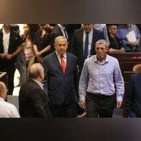 נתניהו בליל פיזור הכנסת. | EPA