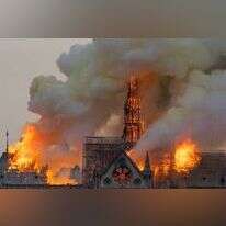 הדליקה בנוטרדאם. | AFP