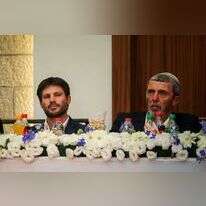 הרב רפי פרץ ובצלאל סמוטריץ. | אורן בן חקון