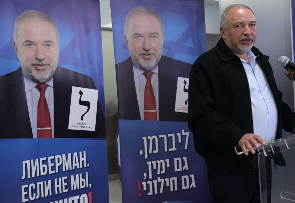 אביגדור ליברמן במטה הבחירות. | מרים צחי אביגדור ליברמן במטה הבחירות. | מרים צחי