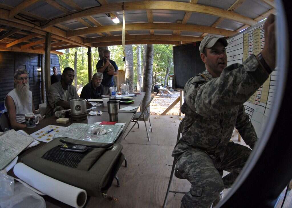 לסוף החודש הזה אתה מגיע עם הלשון בחוץ. השלב הסופי בקורס, המכונה "רובין סייג'". | באדיבות בית הספר הצבאי והמרכז ללחימה מיוחדת ג'ון קנדי