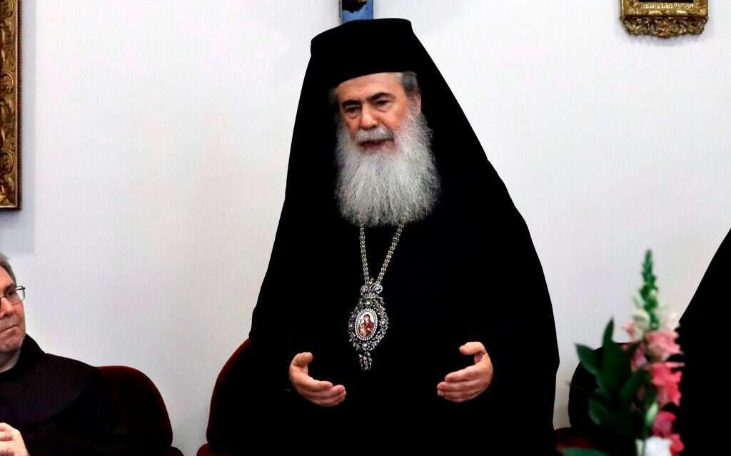 הפטריארך תיאופילוס השלישי. | AFP