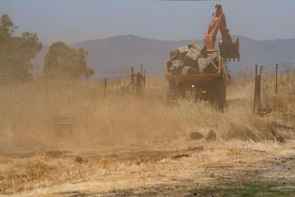 העבודות על הקמת רמת-טראמפ. | אייל מרגולין, ג'יני