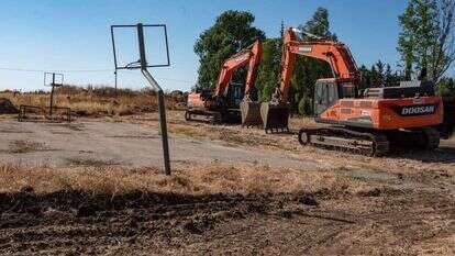 העבודות על הקמת רמת-טראמפ. | אייל מרגולין, ג'יני