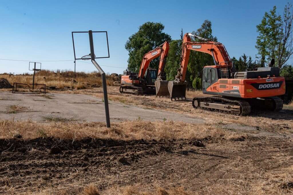 העבודות על הקמת רמת-טראמפ. | אייל מרגולין, ג'יני