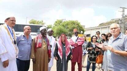 האורחים המוסלמים, אתמול בשומרון. | מרים צחי