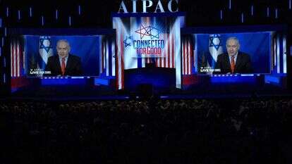 נאום נתניהו בוועידת איפא"ק, השנה. | AFP