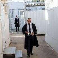 בית המשפט הצבאי במחנה עופר, למצולמים אין קשר לכתבה. ארכיון. | יונתן זינדל, פלאש 90