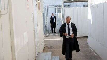 בית המשפט הצבאי במחנה עופר, למצולמים אין קשר לכתבה. ארכיון. | יונתן זינדל, פלאש 90