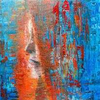 ההימנעות יכולה להופיע בנו בצורות מתעתעות. הלל צהנווירט, "אישה באדום", 2016 . מתוך התערוכה "כוחה של אמנות" המוצגת בבית ציוני אמריקה בתל אביב