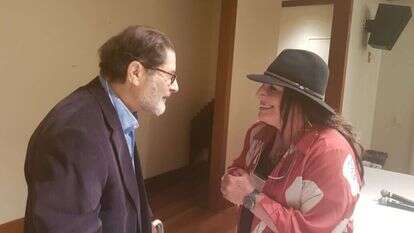 גם הנפילה היא שיעור במיסטיקה יהודית. זיוה ברכה גדרון והפסיכואנליטיקאי מייקל אייגן בכנס IPA בניו יורק. | אהבה בינה, ניו יורק