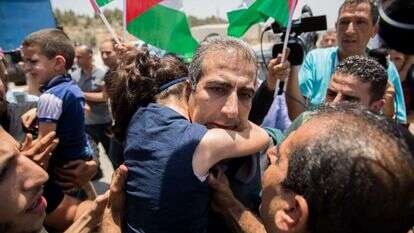 מחמוד קטוסה לאחר שחרורו, השבוע. | יונתן זינדל, פלאש 90