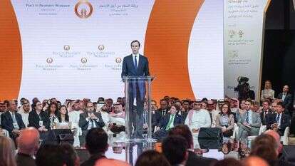 ג'ארד קושנר בסדנה הכלכלית, השבוע. | AFP