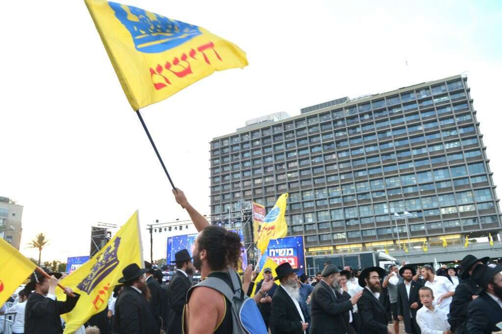 עצרת חב"ד בכיכר רבין, 2018. | יוסי זליגר