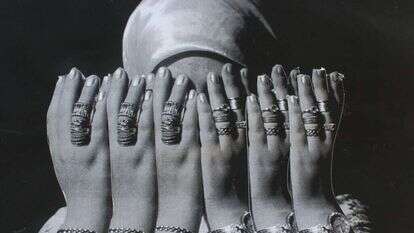 דימוי: רבקה אלימלך, קולאז', 2019. מתוך התערוכה 'תוואי' של בוגרות המחלקה לאמנות במכללת אמונה המוצגת בגלריה החדשה, איצטדיון טדי, ירושלים