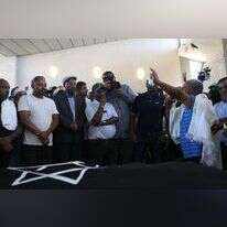 הלווית של סלומון טקה ז"ל. | יונתן זינדל/פלאש90