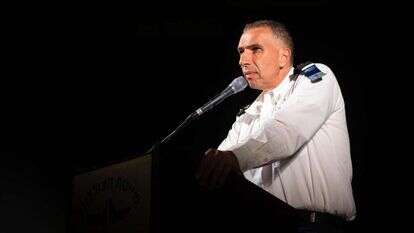 מפקד זרוע הים, אלוף אלי שרביט. | דו"צ