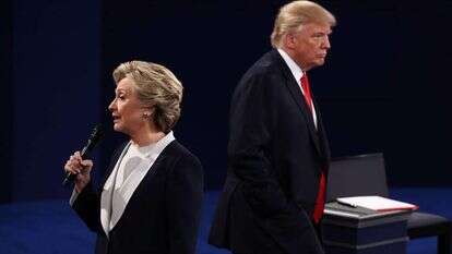 הילארי קלינטון ודונלד טראמפ. | גטי אימג'ס