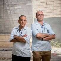 יאיר שחל (מימין) ורועי אביקסיס. | יונתן זינדל, פלאש 90