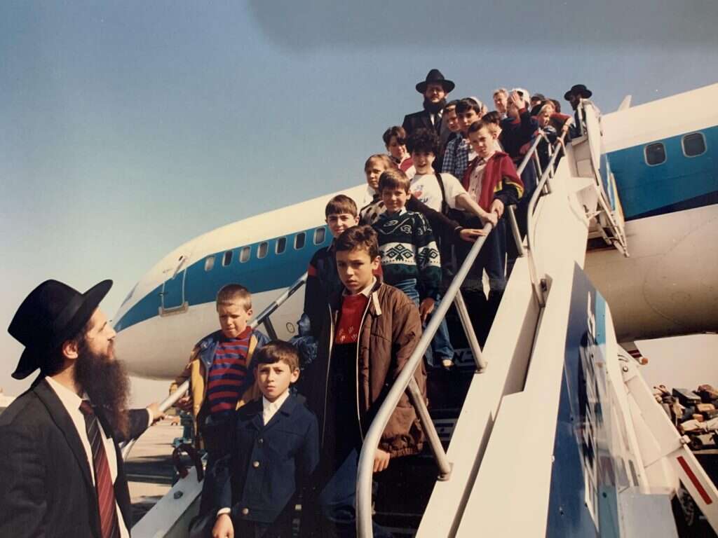 הילדים בהגיעם לישראל. | באדיבות ארכיון צעירי אגודת חב"ד
