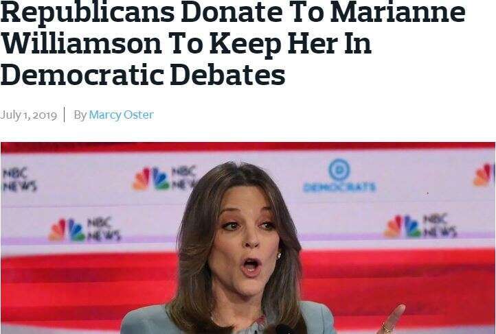 הרפובליקנים תורמים לוויליאמסון. | מסך מ-Forward הרפובליקנים תורמים לוויליאמסון. | מסך מ-Forward