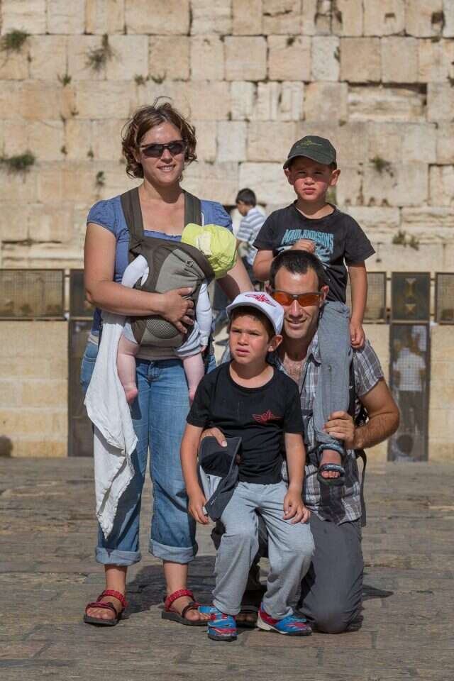 אהב את משפחתו בכל מאודו. חגי עם מוריה והילדים. | באדיבות המשפחה