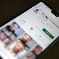 אפליקציית FaceApp. | אילוסטרציה: AFP אפליקציית FaceApp. | אילוסטרציה: AFP