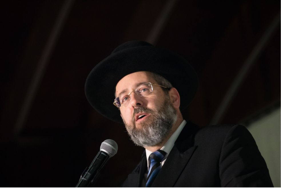 תמיכה מסויגת. הרב דוד לאו. | יונתן זינדל, פלאש 90 תמיכה מסויגת. הרב דוד לאו. | יונתן זינדל, פלאש 90