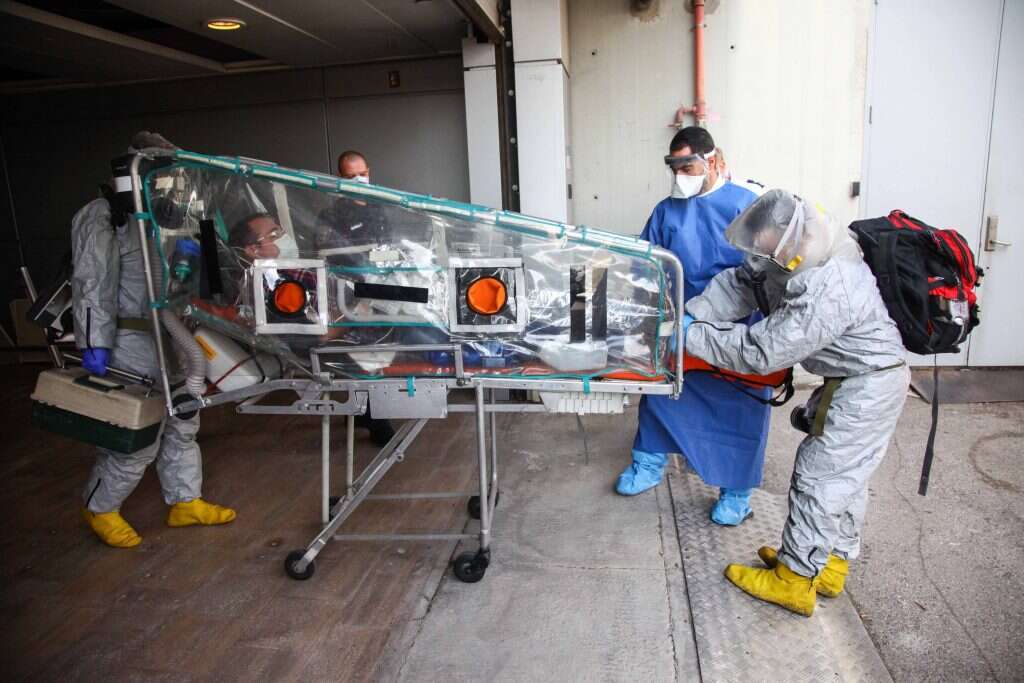 תרגיל כוננות בנתב"ג לתרחיש של התפרצות אבולה, ארכיון. | אבישג שאר-ישוב