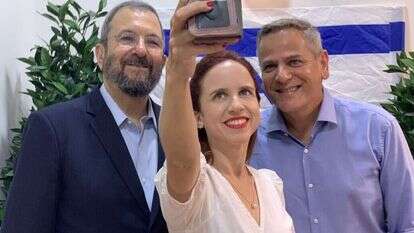 שפיר הורביץ וברק אחרי ההודעה על האיחוד. | נילי רייכמן