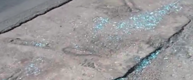 רסיסים בזירת האירוע רסיסים בזירת האירוע