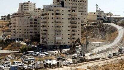 בנייה ערבית לא חוקית באזור ירושלים. | EPA