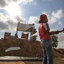 העמדה שהפיץ צה"ל בחאן יונס. | AFP העמדה שהפיץ צה"ל בחאן יונס. | AFP