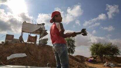 העמדה שהפיץ צה"ל בחאן יונס. | AFP