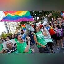 מחאה בתל־אביב נגד דבריו של שר החינוך, לפני שבועיים. | AFP