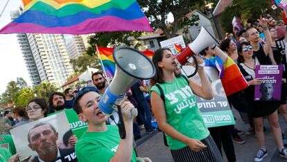 מחאה בתל־אביב נגד דבריו של שר החינוך, לפני שבועיים. | AFP