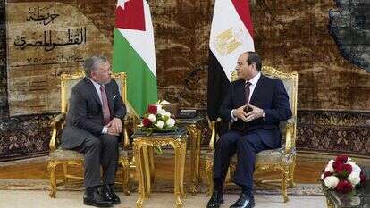 פגישת א-סיסי ועבדאללה. | AFP