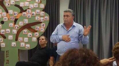 עמיר פרץ ודני עטר בכנס העבודה. | ישי פרידמן