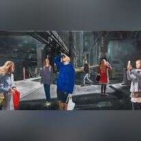 באחר יש חלק שלעולם לא יתגלה ולעולם נשאף להכיר ממנו עוד ועוד. ציור: מונטאן ורוזנבלום, "הם עמדו רגע ממושך". מתוך התערוכה "יש עידן חדש. על הרוחני באמנות" המוצגת במוזיאון תל אביב לאמנות