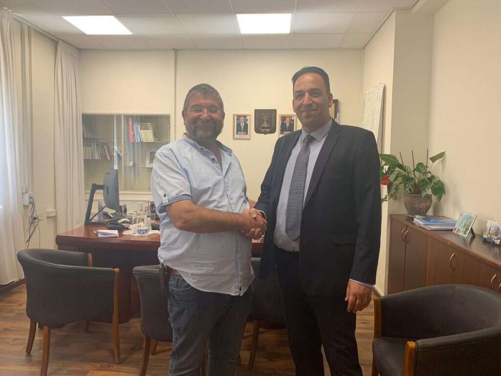 מ"מ מנכ"ל משרד, רה"מ רונן פרץ, וראש המועצה האזורית גולן, חיים רוקח