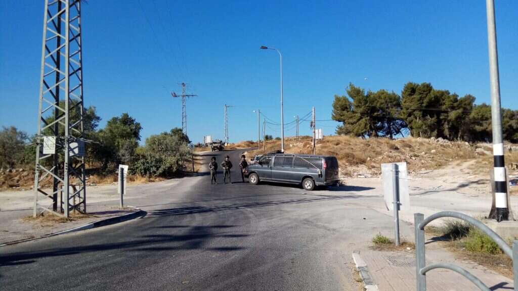זירת הפיגוע בגוש עציון. | אריה סביר/TPS