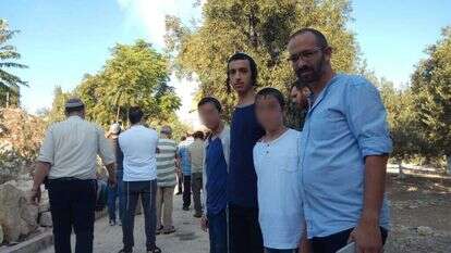 דביר שורק ז"ל עם משפחתו בהר הבית בערב ראש השנה האחרון