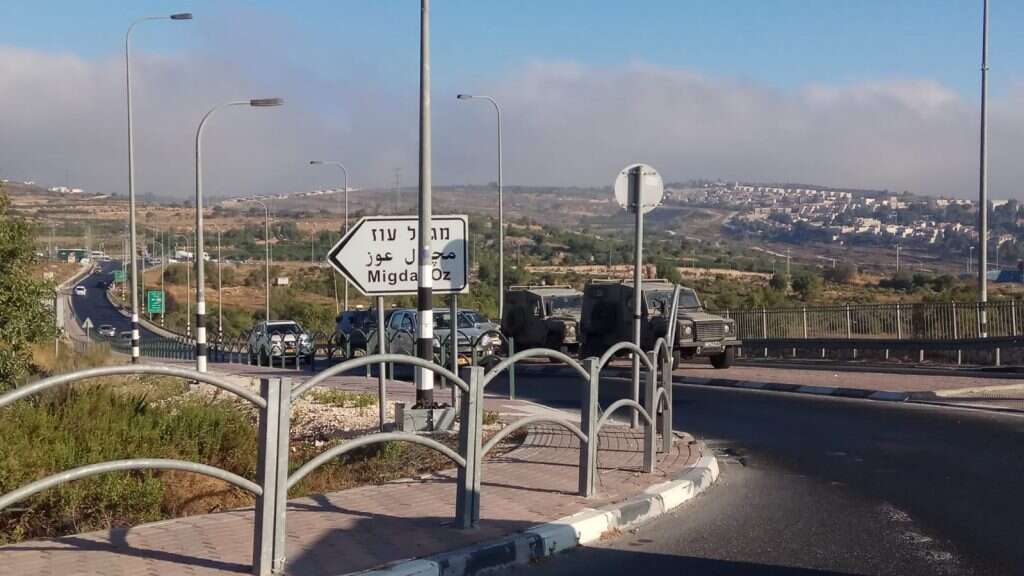 זירת הפיגוע בגוש עציון. | אריה סביר/TPS