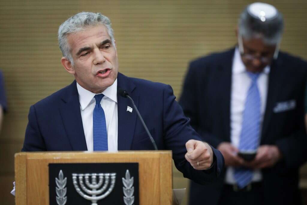 יאיר לפיד. | נעם ריבקין-פנטון, פלאש 90