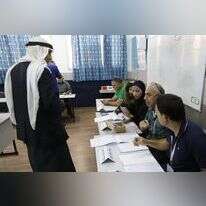 קלפי בטייבה, בבחירות באפריל. | AFP