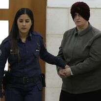 מלכה לייפר בבית משפט בישראל. | AFP